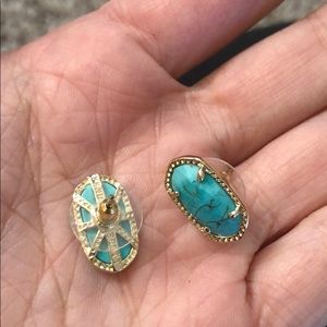 Kendra Scott Elaine Earrings in turquoise